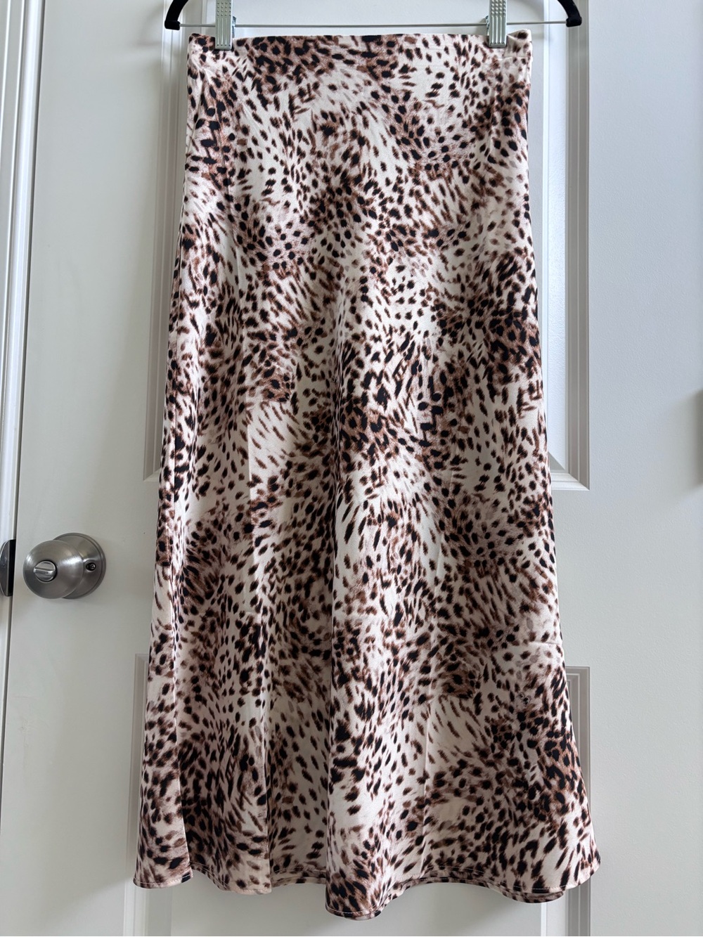 LOFT Animal Print Midi Skirt